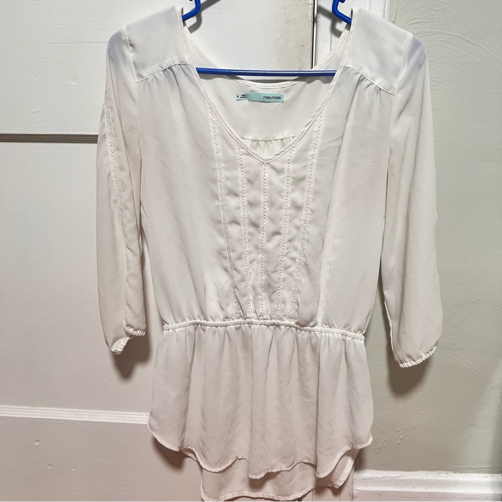 Maurice, blouses, women , white ,Small size , white